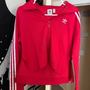Adidas Pink Crop Jacket